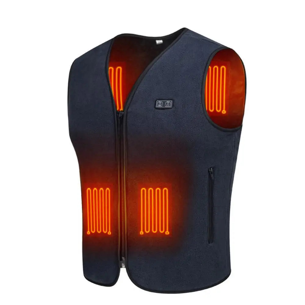 USB Heated Vest - 3-Speed Adjustable, Washable Heating Jacket for Outdoor Winter.