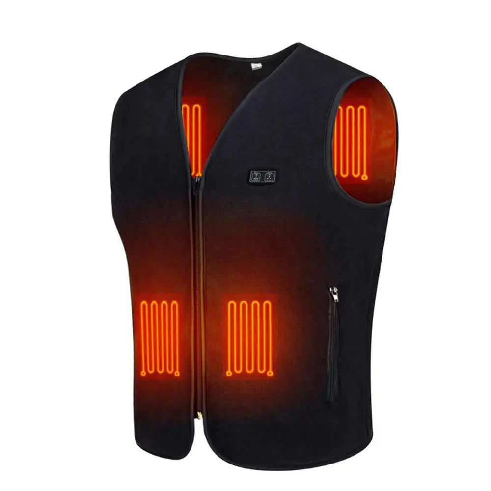 USB Heated Vest - 3-Speed Adjustable, Washable Heating Jacket for Outdoor Winter.