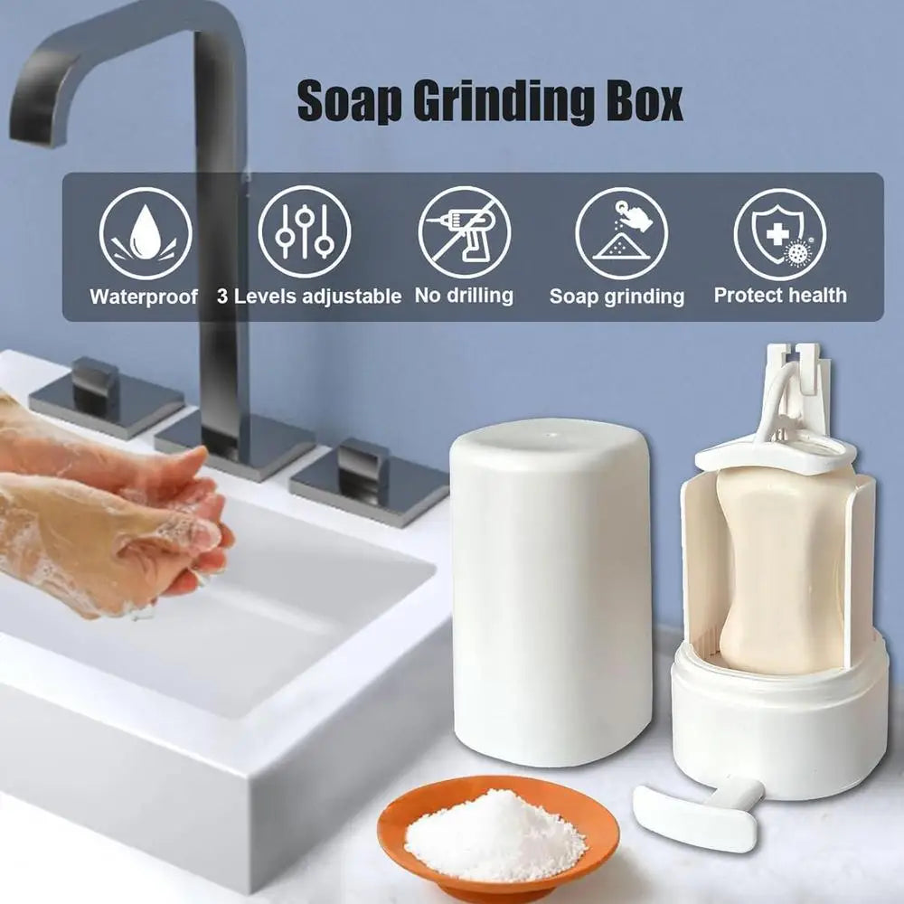 Bar Soap Grinder Grinding Soap Box Solid Soapy Bar Grinding Box Holder Creative Solid Soapy Bar Dispenser For Hand Washing