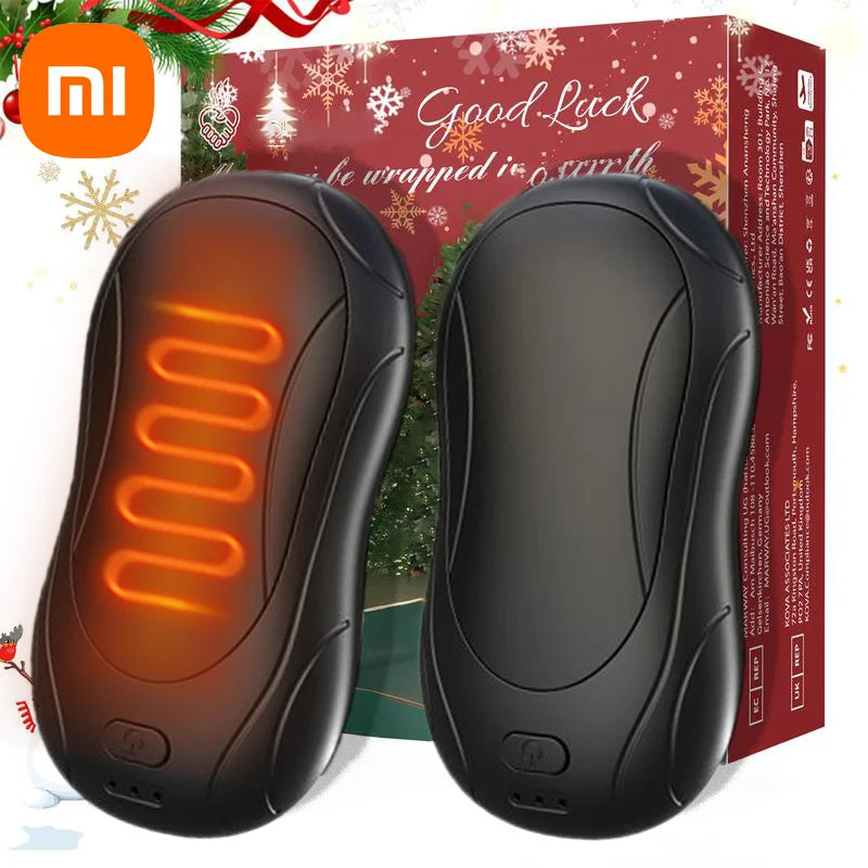 2Pack Magnetic Rechargeable Hand Warmers with 3 Heat Settings Pocket-Sized Light Sleek Stylish for Winter Outdoor/Skiing