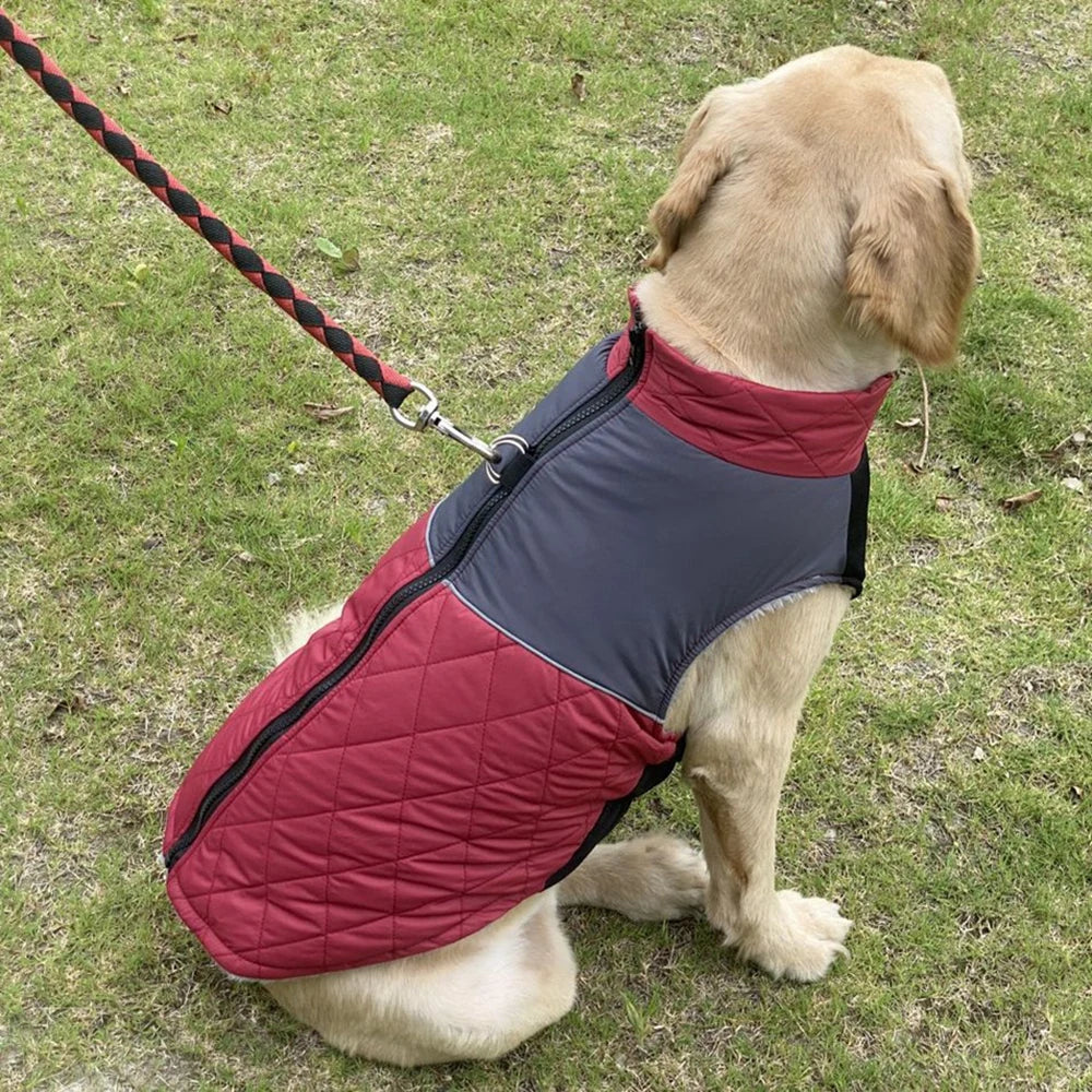 Warm Winter Waterproof Dog Vest – Cozy Pet Coat for Small, Medium, and Large Dogs, Snowproof Skiing Outfit for Cold Weather