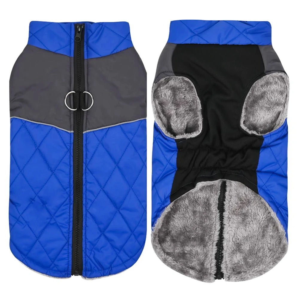 Warm Winter Waterproof Dog Vest – Cozy Pet Coat for Small, Medium, and Large Dogs, Snowproof Skiing Outfit for Cold Weather